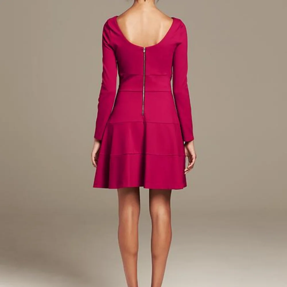 Banana Republic • seamed ponte flare-and-fit dress - Picture 3 of 10